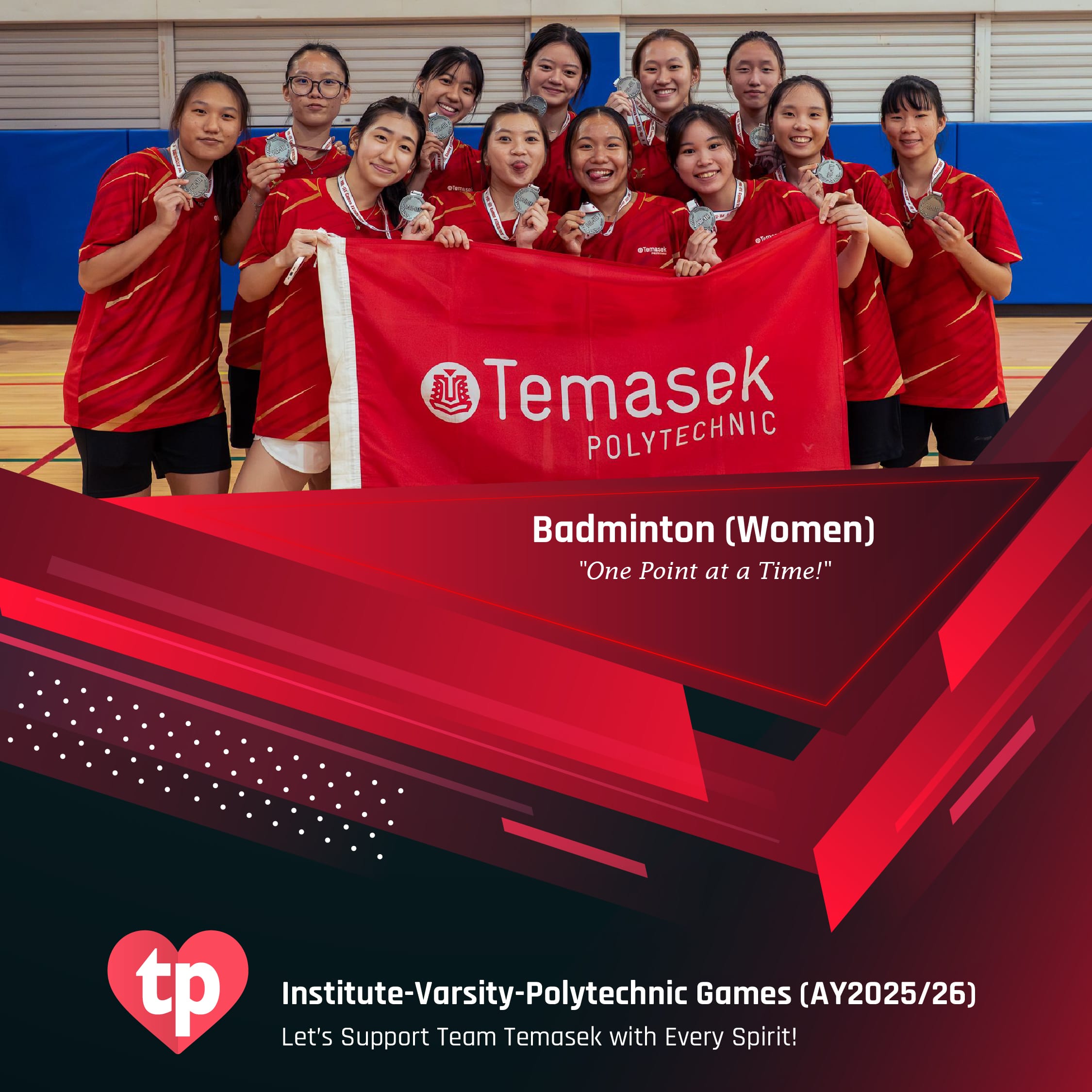 Image of TP Badminton (Women) team for IVP Games